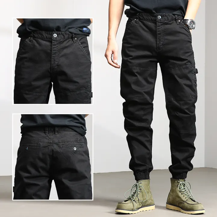 straight cargo pants mens