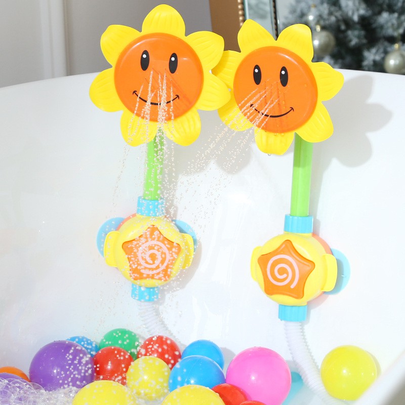 ของเล่นอาบน้ำเด็ก เครื่องฉีด  ทานตะวันของเล่นเด็ก  ฝักบัวทานตะวันยอดฮิต ของเล่นในห้องน้ำ ฝักบัวดอกทานตะวัน ของเล่นอาบน้ำ