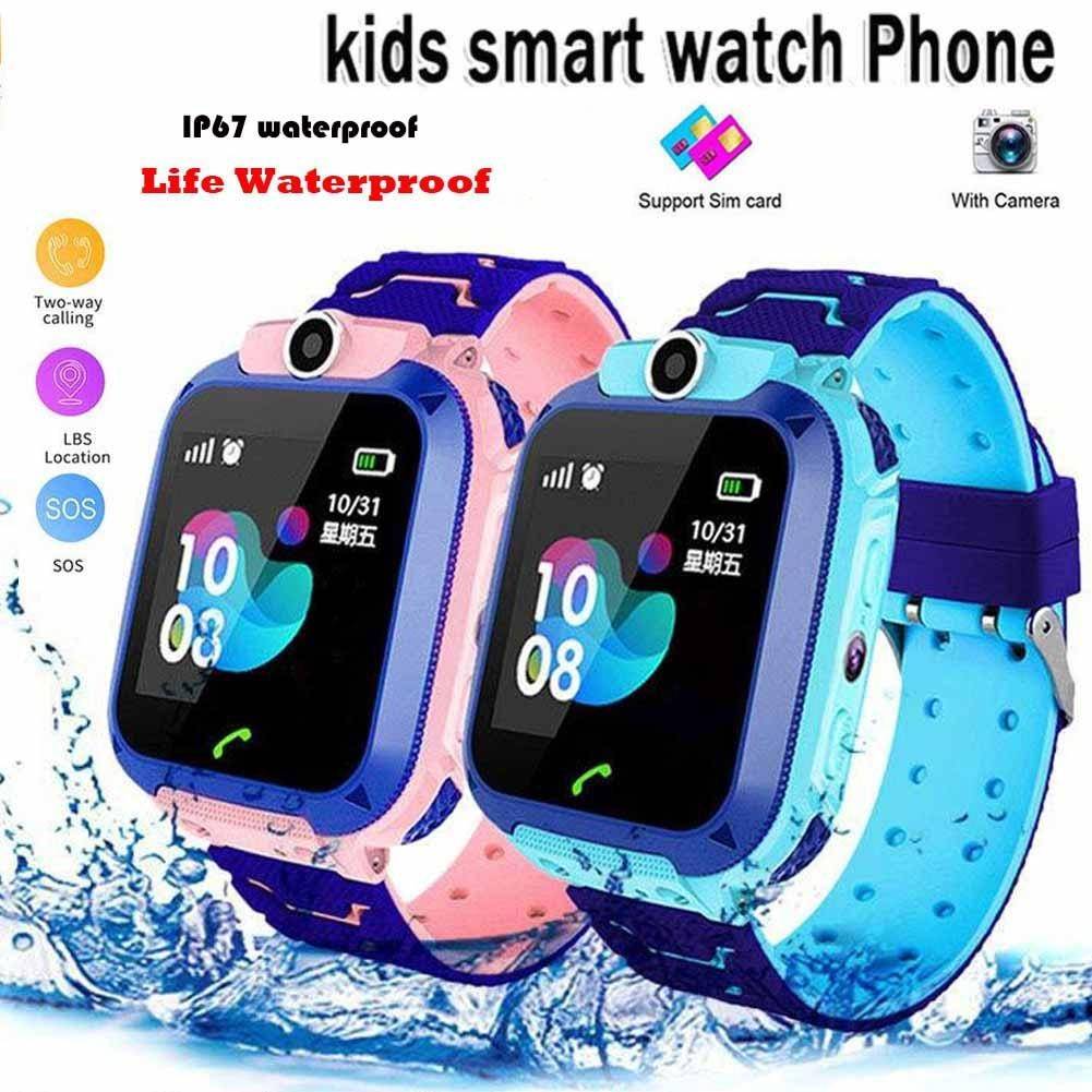 Q12 smart watch Waterproof kids smart watches, 2G SIM Card touch screen Phone Watch LBS / SOS Positioning Remote Monitoring Lighting IP64/IP67 1.44