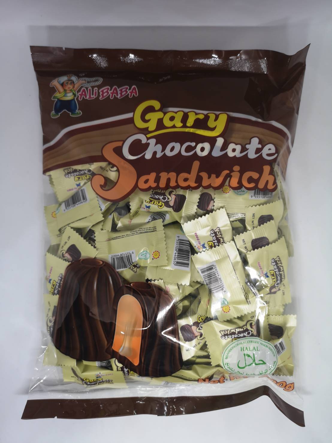 Gary Chocolate sandwich ช็อกโกแลตแซนวิช 1 ถุง 600 กรัม มีประมาณ 140 เม็ด