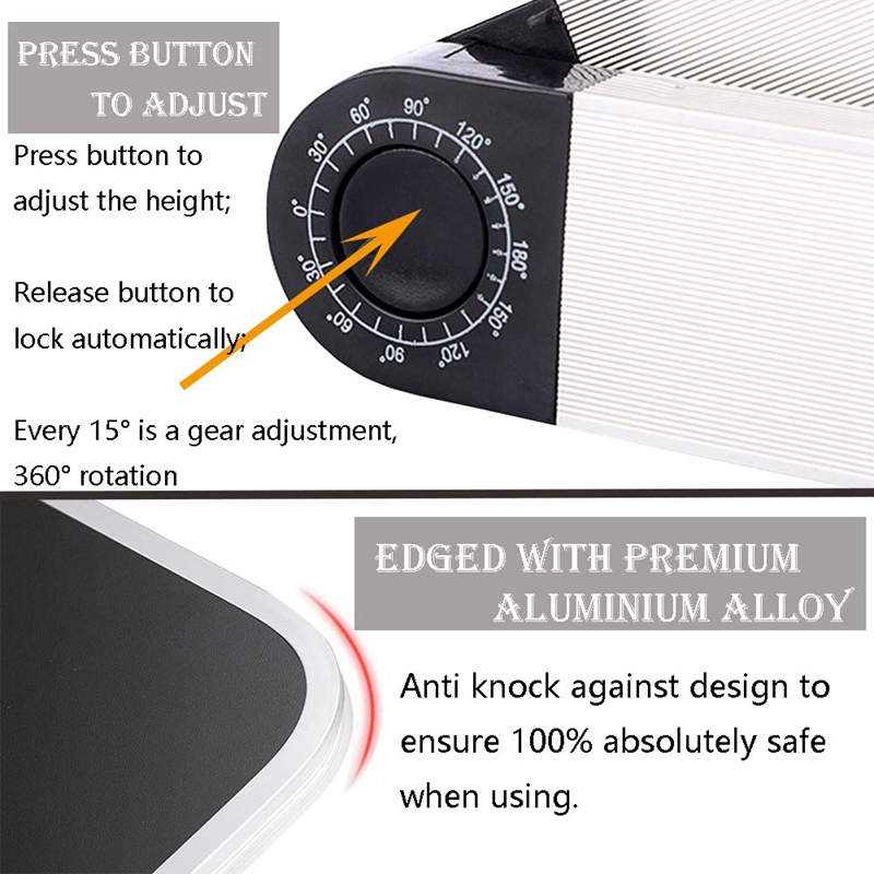 Adjustable Book Stand Height and Angle Adjustable Ergonomic Book Holder Aluminum Book Holder Student with Desktop Book Folder