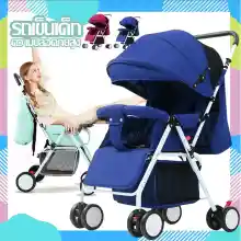 ภาพขนาดย่อของภาพหน้าปกสินค้าBaby carriageรถเข็นเด็กทารกสามารถพับเก็บได้นั่งเท่านั้น น้ำหนักเบามีมุ้งแถมให้ในตัวและกันแดดที่ปรับได้ถึง3ระดับ รถสี่หล้อสำหรับเด็กทารกแรกเกิด จากร้าน Top-shopping บน Lazada ภาพที่ 4