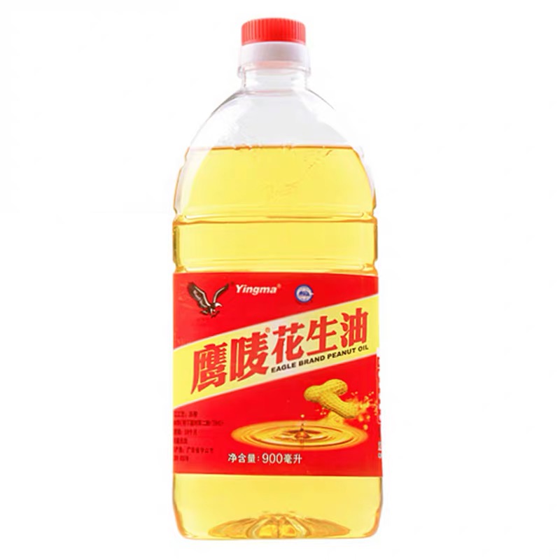 [น้ำมัน] ถั่วลิสง ประกอบอาหาร ขวดใหญ่ 900ml 鹰唛花生油 peanut oil [dd Chinee Mall]