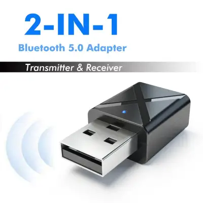 บลูทูธ 5.0 Bluetooth 5.0 Audio Receiver Transmitter 3.5 มม. AUX อะแดปเตอร์สำหรับ PC TV