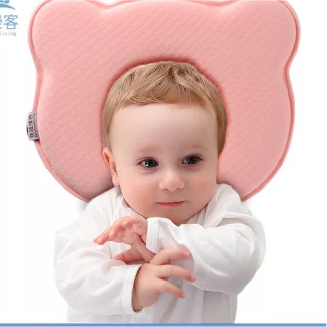 Baby Pillow Memory Foam หมอนหลุม (หมอนหัวทุย) รูปหมี รหัส A001 BRA
