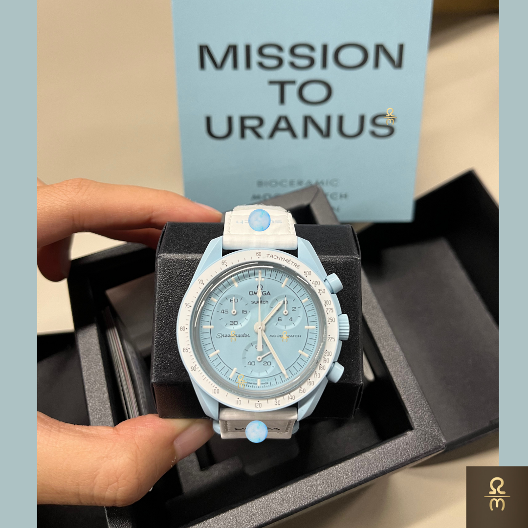 オメガxSWATCH腕時計（URANUS） Amazon | OMEGA × SWATCH Uranus ラッピング付き 正規品 オメガ