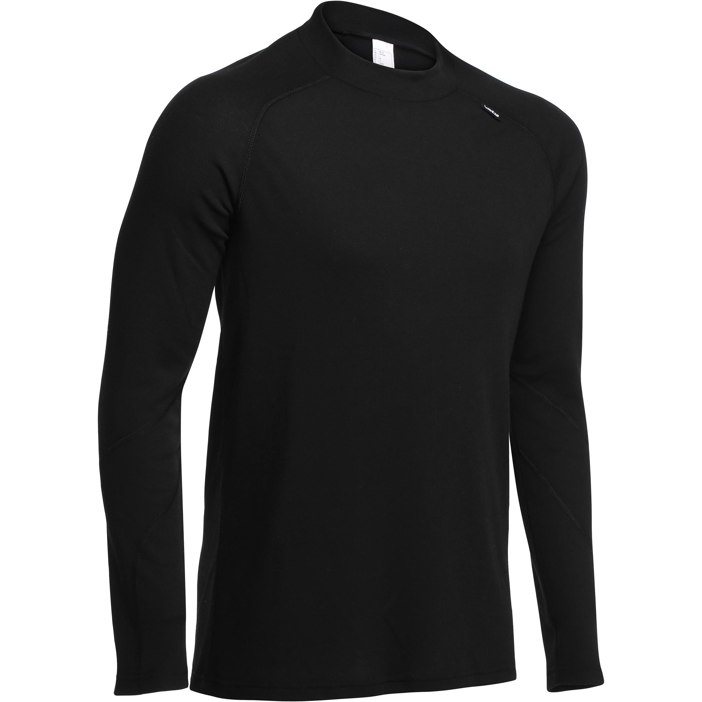 [ด่วน!! โปรโมชั่นมีจำนวนจำกัด] เสื้อตัวในเพื่อการเล่นสกีสำหรับผู้ชาย SIMPLE WARM (สีดำ) สำหรับ สกี สโนว์บอร์ด