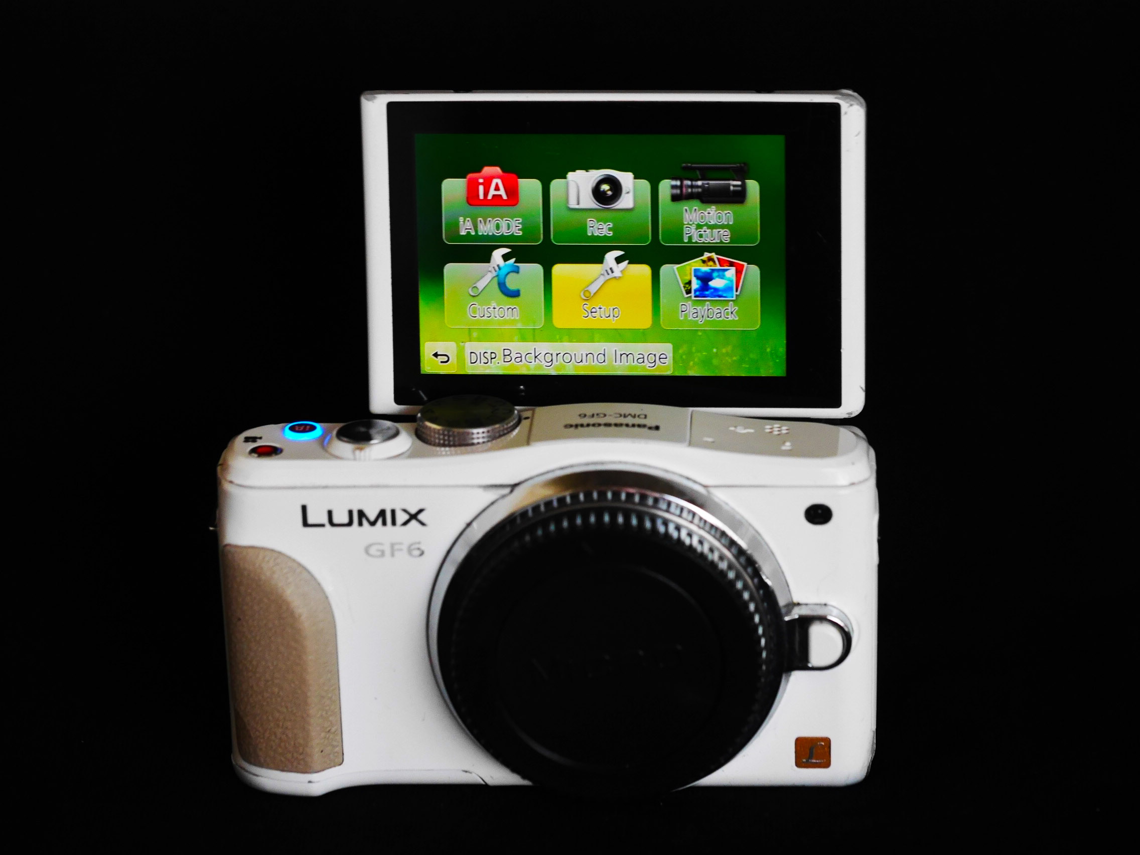 Panasonic Lumix DMC-GF6 Pearl White Wi-Fi Body, GF6, LUMIX® G Digital Single Lens Mirrorless Camera