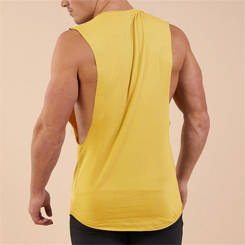 Printed Soft Breathable Cotton Men'S Tank Top Thin Summer Sleeveless