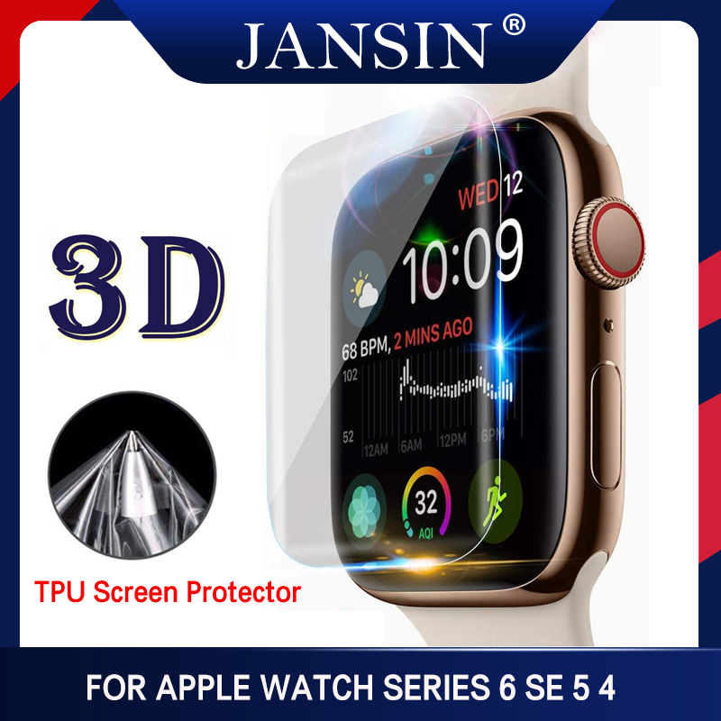 Full Coverage Protective Film For Apple Watch Series SE 6 5 4 44mm 40mm
