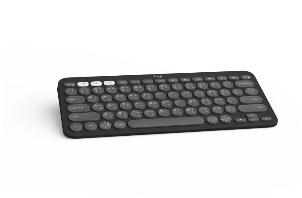 Ip7 Key LOGITECH PEBBLE KEYS 2 K380S TONAL GRAPHITE THAI APANZ-122 (IP7-001190 ...
