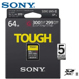ภาพหน้าปกสินค้าSony 64GB SDXC UHS-II G-Series TOUGH 300MB/s ซึ่งคุณอาจชอบสินค้านี้