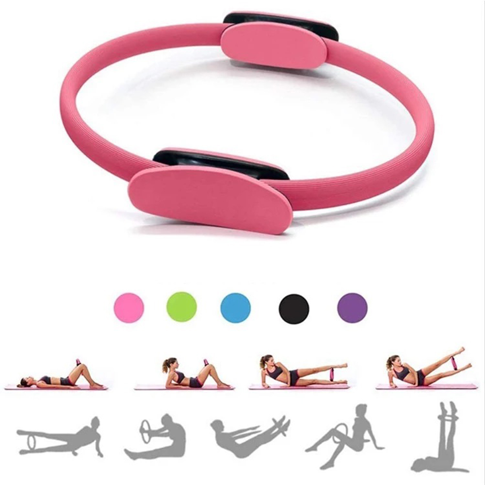 38CM Professional Yoga Circle Pilates Sport Magic Ring Women Fitness  Kinetic Resistance Circle Gym Workout Pilates Accessories