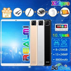ภาพหน้าปกสินค้า（ลดเคลียร์สต๊อก）Realmi Thailand Store ❗ แท็บเล็ตมีปากา แท็บเล็ต Android 9.0 แท็ปเล็ตหน้าจอใหญ่10.1นิ้ว 8G + 256G แท็บเล็ตโทรได้5g กล้องความละเอียดสูง 3ตัว NEW Tablets แท็บเล็ต สามารถให้ความบันเทิง ฟังเพลง ทำงาน รองรับการโทรผ่าน 4G แท็บเล็ต รองรับ 2 ซิม ที่เกี่ยวข้อง