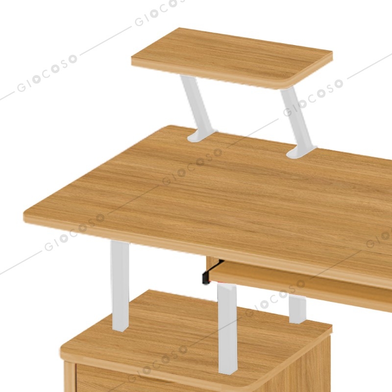 GIOCOSO โต๊ะคอมพิวเตอร์ โต๊ะคอม โต๊ะทำงาน ขนาด 120 x 45 x 72 เซนติเมตร โต๊ะคอมพิวเตอร์พร้อมลิ้นชัก 2 ชั้น มีที่วางคีย์บอร์ด รุ่น B2394/2395