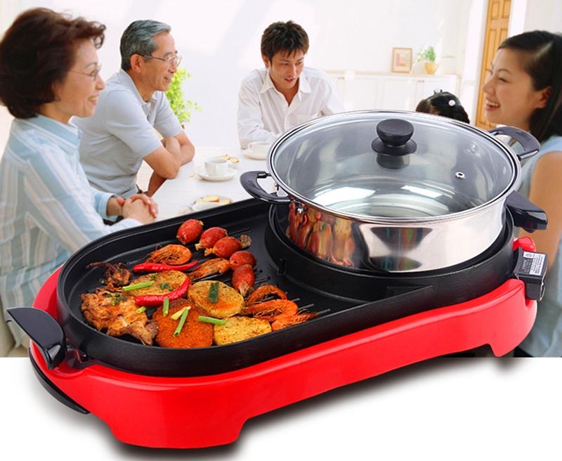 OTTO หม้อสุกี้ไฟฟ้า หม้อสุกี้บาร์บีคิว เตาปิ้งย่างบาร์บีคิว ความจุ 2 ลิตร รุ่น BBQ PG-165