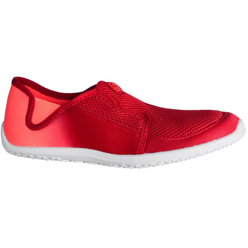 รองเท้าลุยน้ำสำหรับผู้ใหญ่รุ่น 120 (สีแดง Coral ไล่สี)