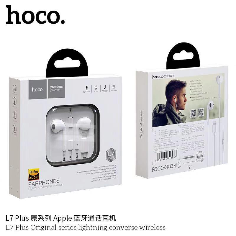 Hoco L7 Plus หูฟังบลูทูธสำหรับi Phone7,7 plus,8,8 plus,X,X sma x ของแท้100%