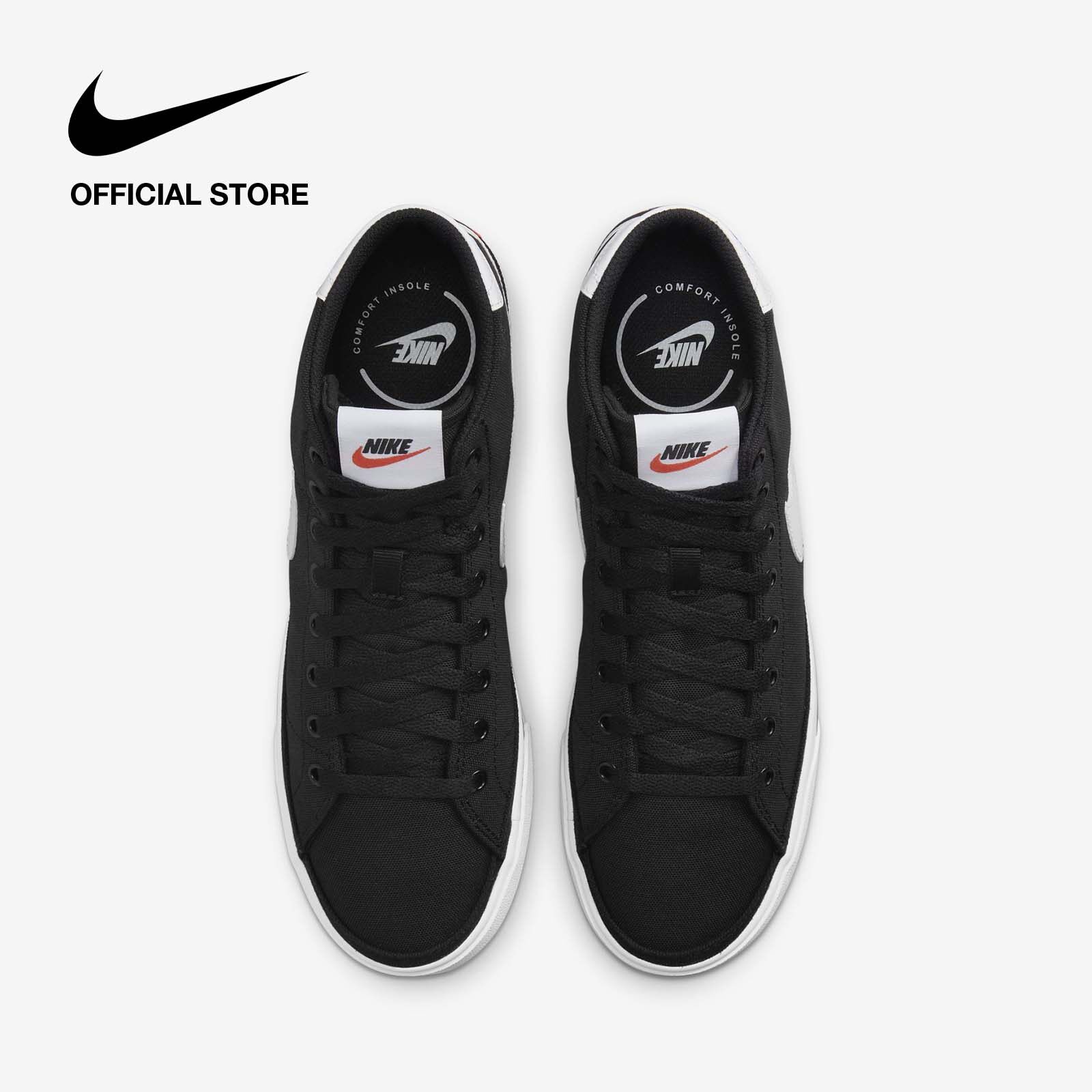 Nike Men's Court Legacy Canvas Mid Shoes - Black รองเท้าผู้ชาย Nike Court Legacy Canvas Mid - สีดำ