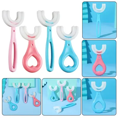 【COD💕Ready Stock】Baby toothbrush children's teeth oral care cleaning brush convenient and simple silicone baby toothbrush