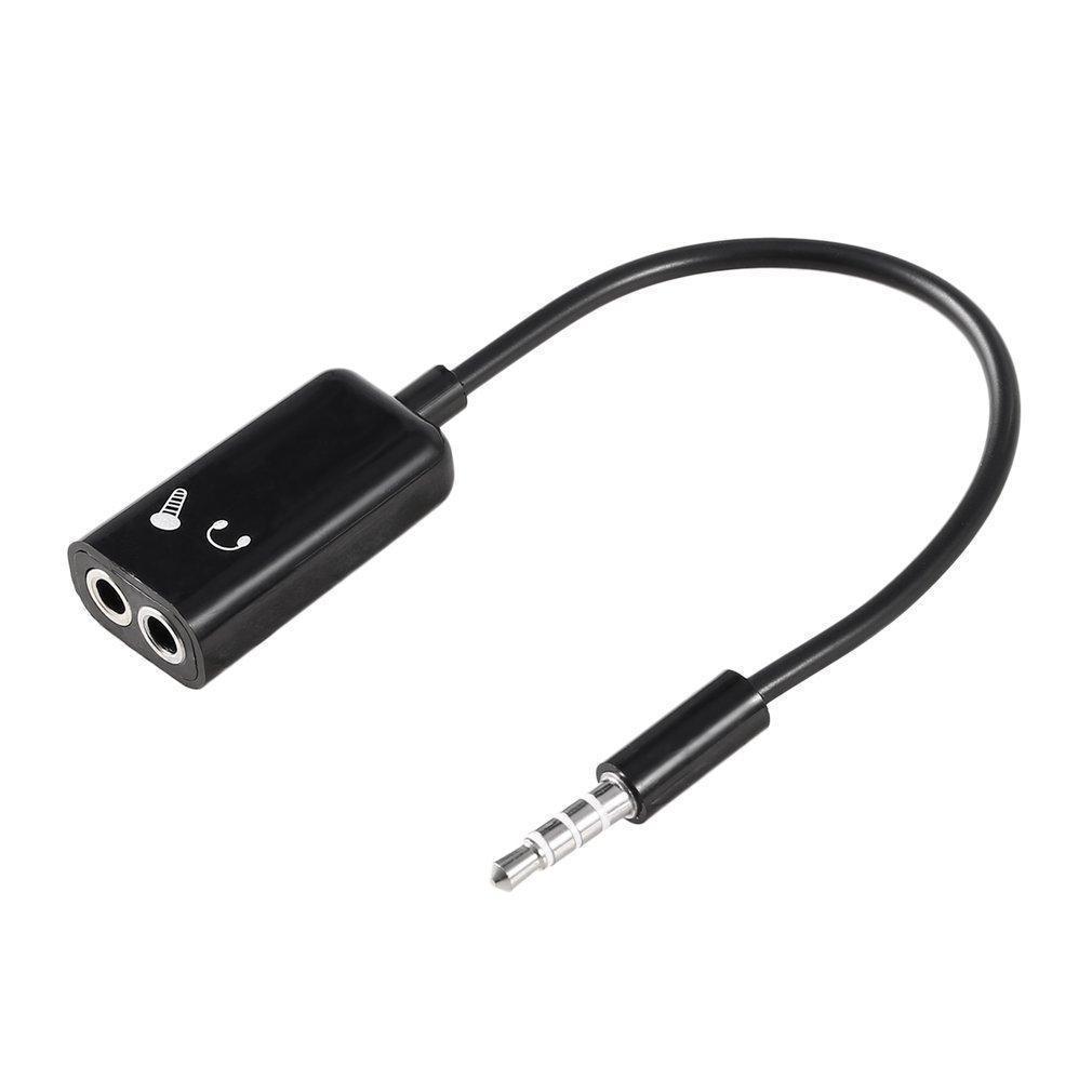 (MT.BATTERY.19)3.5mm Jack Headphone Microphone Stereo Audio Splitter Adapter Cable (MT-019)