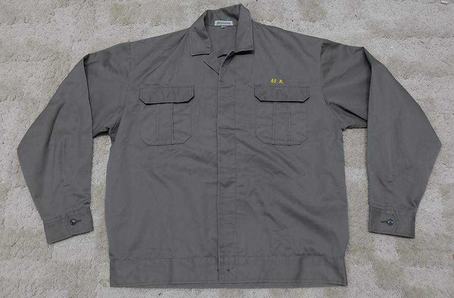 เสื้อช็อป เสื้อช่าง เสื้อช็อปช่าง​ เสื้อทำงาน เสื้อยูนิฟอร์ม​ uniform​ work​ ​shirt ของญี่ปุ่น ไซส์ 3L