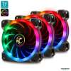 Tsunami Dual Ring+ Series RGB Cooling Fan X3