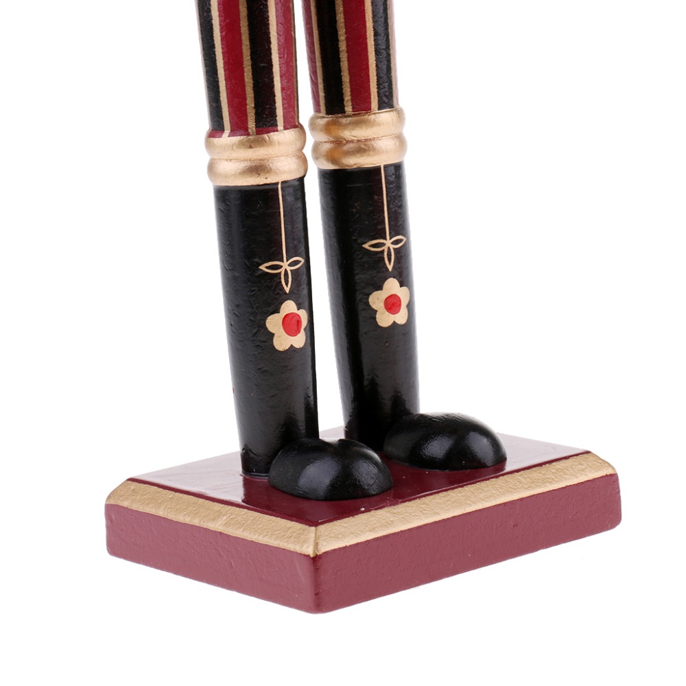 Baoblaze Multi Classic Wood Nutcracker Soldier Figures Drummer/King Music Box Home Decor