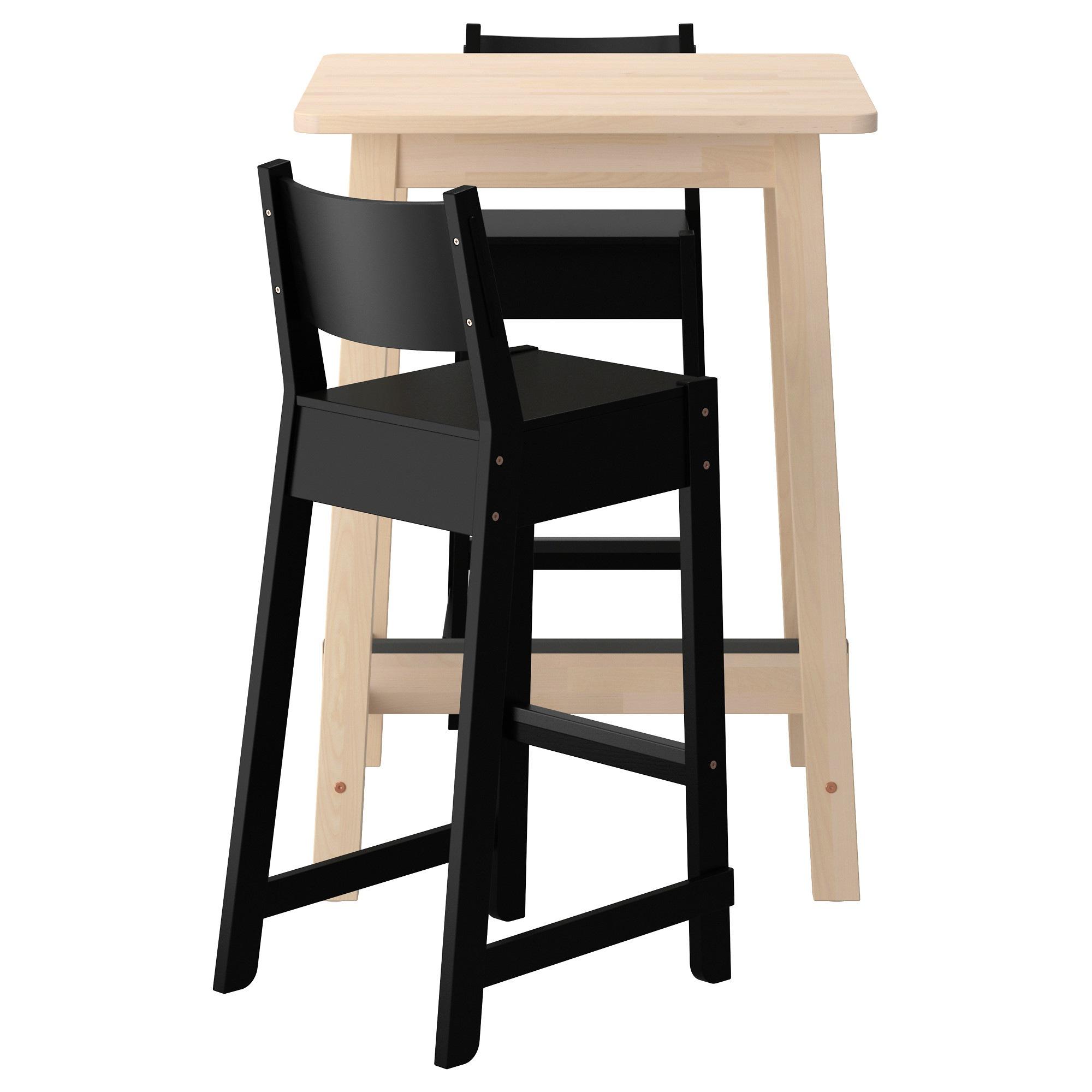 [ด่วน!! โปรโมชั่นมีจำนวนจำกัด] โต๊ะบาร์และบาร์เก้าอี้วางเท้า เก้าอี้วางขา เก้าอี้ตูล สตูล 2 ตัว โต๊ะคาเฟ่ NORRÅKER / NORRÅKER