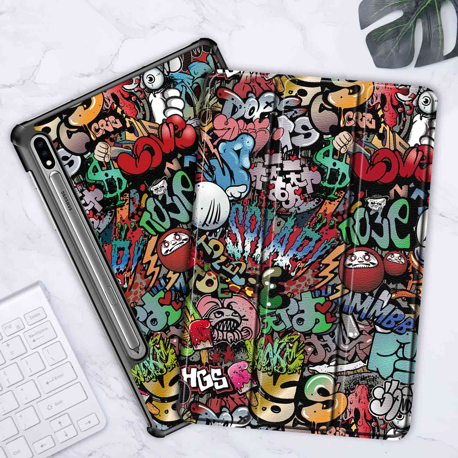 For samsung galaxy tab s9 plus case,tab s9 case,tab s8 plus case,tab s7 fe case,galaxy tab s7 plus case,trifold stand flip protective cover for samsung galaxy tab s7 11 inch 2020/s6 lite/tab a8 2021/tab a7 10.4 2020/tab a7 lite
