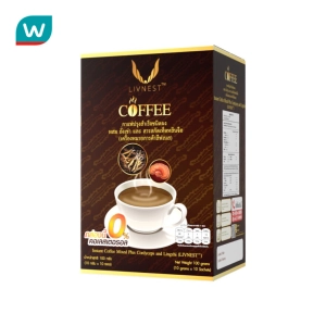 สินค้า Instant กาแฟผสมถังเช่าและสารสกัดเห็ดหลินจือ 10 ซอง (LIVNESTTM)
