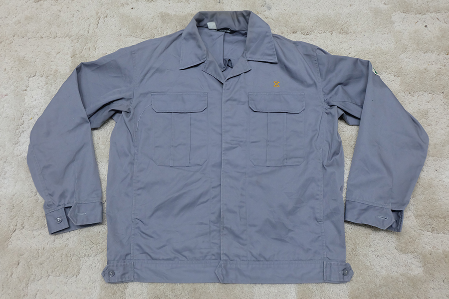 เสื้อช็อป เสื้อช่าง เสื้อช็อปช่าง​ เสื้อทำงาน เสื้อยูนิฟอร์ม​ uniform​ work​ ​shirt ของญี่ปุ่น ไซส์ LL
