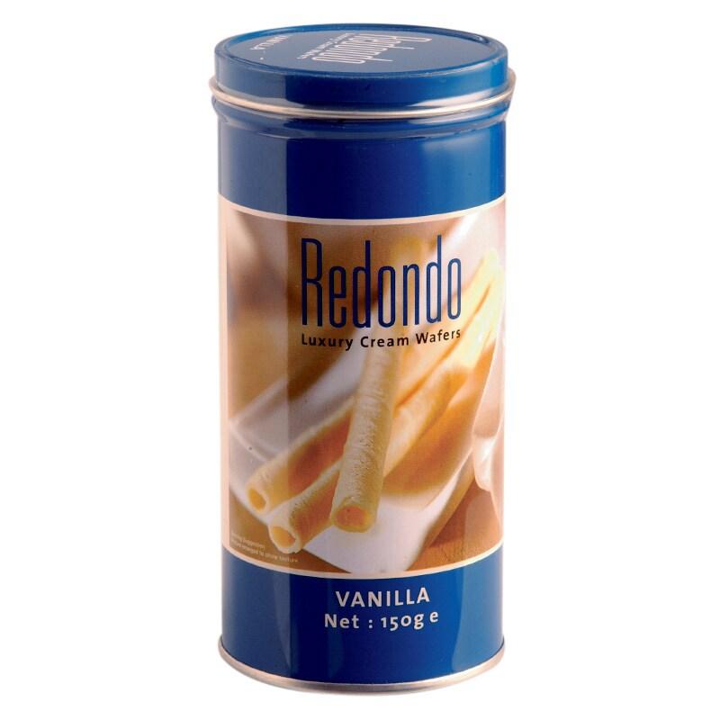 เวเฟอร์ไส้ครีมวานิลลา เวเฟอร์  เวเฟอร์รีดอนโด้ เวเฟอร์ครีมวานิลลา ขนม ขนมทานเล่น ขนมขบเคี้ยว อร่อย Redondo Wafer Vanilla 150g.