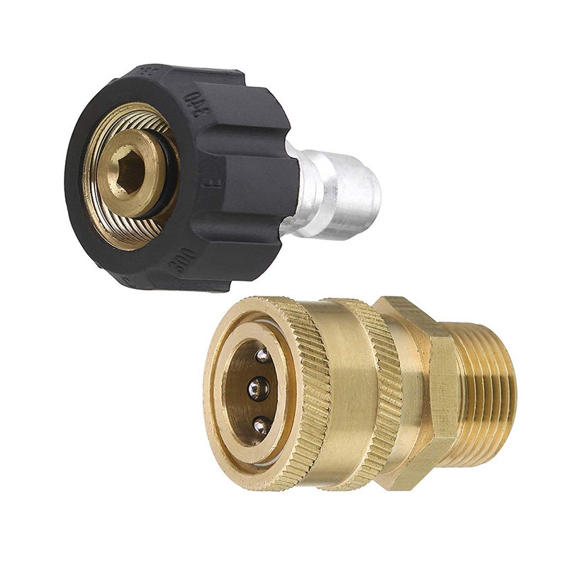 Pressure Washer Adapter Set, Quick Connect Kit, Metric M22 15Mm Female