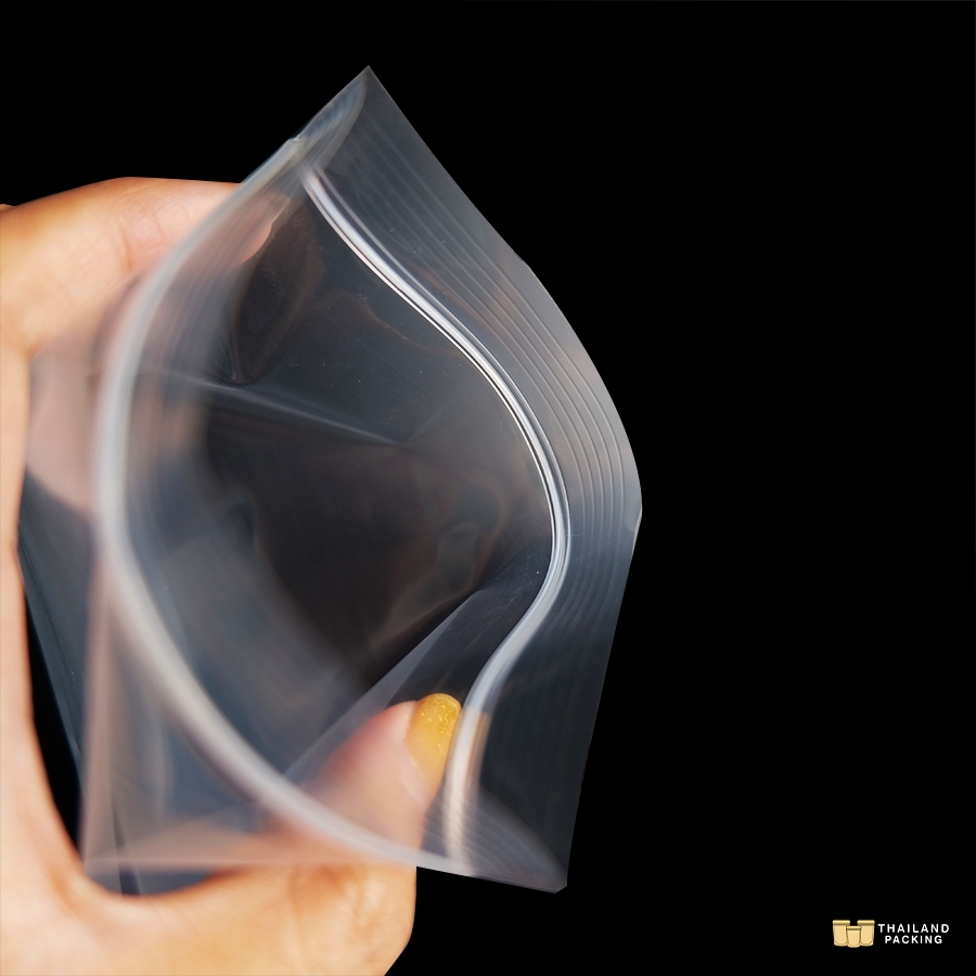 ถุงซิปพีอี ถุงซิปล็อค Pe Ziplock ขนาด 17 X 25 Cm ถุงยา ถุงpe 100 ใบ 