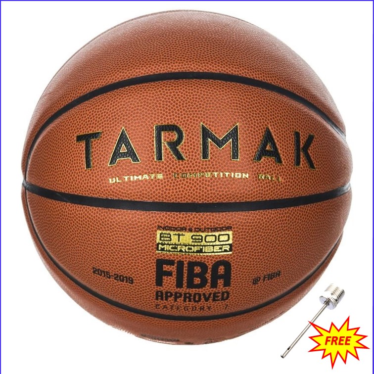 ลูกบาส ลูกบาสเก็ตบอล Basketball ลูกบาสเก็ตบอลรุ่น BT900 เบอร์ 7  (แถมฟรีเข็มสูบลมราคา 30 บาท) เหมาะกับการพัฒนาการเล่นของคุณ ผิวโพลียูรีเทนและไมโครไฟเบอร์ ให้สัมผัสที่ดี ผ่านการรับรองโดย FIBA
