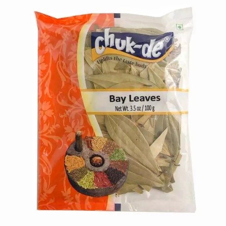 Chuk-De Bay Leaves (Tej Patta) 100g ++ ใบกระวาน ตรา ชักเด้ ขนาด 100g