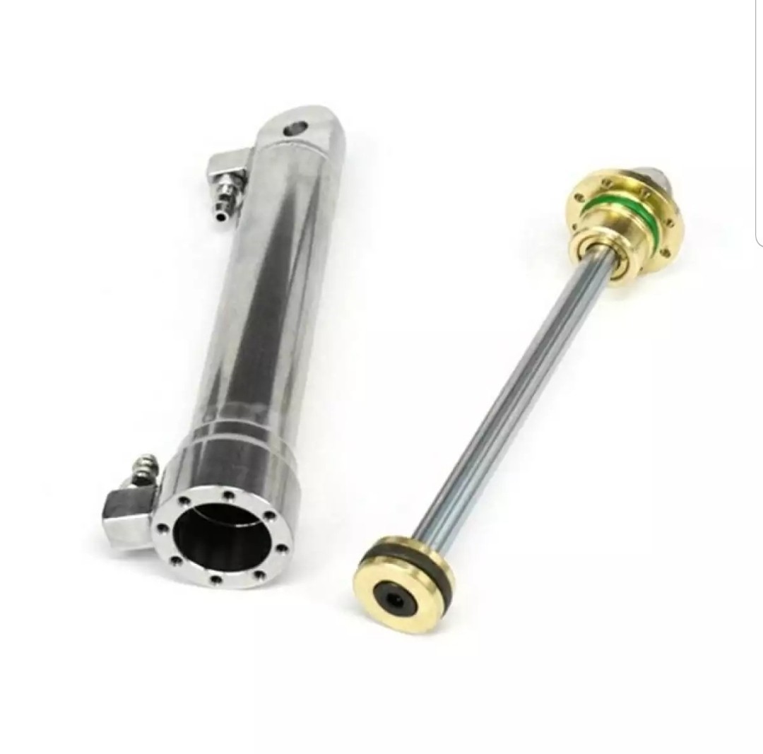 Cylindre Hydraulique En Laiton LESU 120mm Pour Camion Benne RC 1/14 (TAMIYA) - Neuf