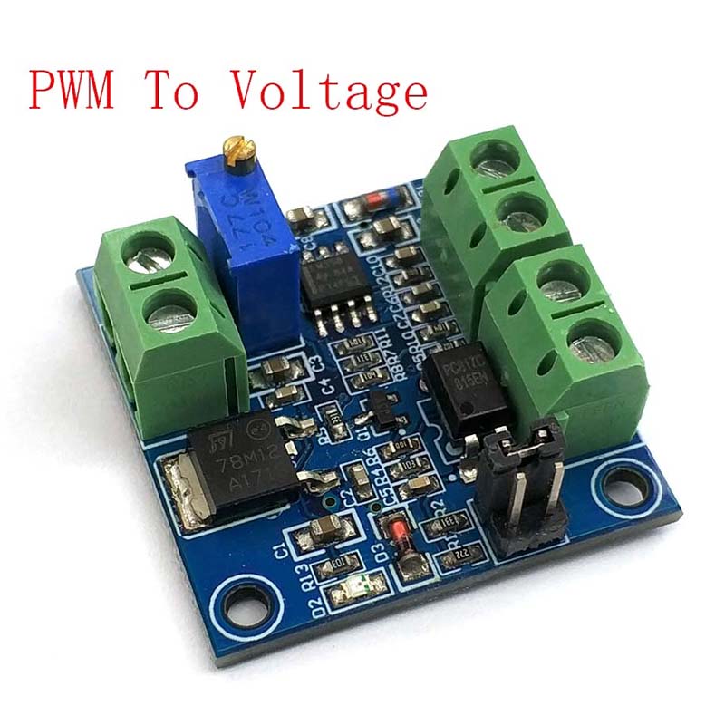Monday Kids PWM To Voltage Converter Module 0%-100% To 0-10V For PLC MCU Digital To Analog Signal PWM Adjustabl Converter Power Module