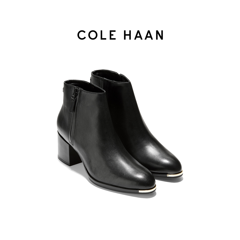 COLE HAAN รองเท้าบูทแฟชั่นผู้หญิง รุ่น GA BOOTIE (55MM) (ORIGINAL GRAND TECH.) สี BLACK รองเท้า รองเท้าบูท รองเท้าผู้หญิง