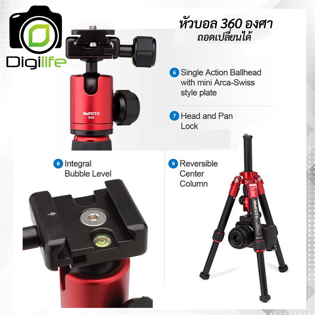 Mefoto Tripod A0320 Q00 DayTrip Mini ขาตั้งกล้อง ตั้งโต๊ะ พกพา