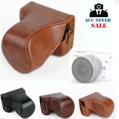 Leather case bag strap for Canon EOS M10