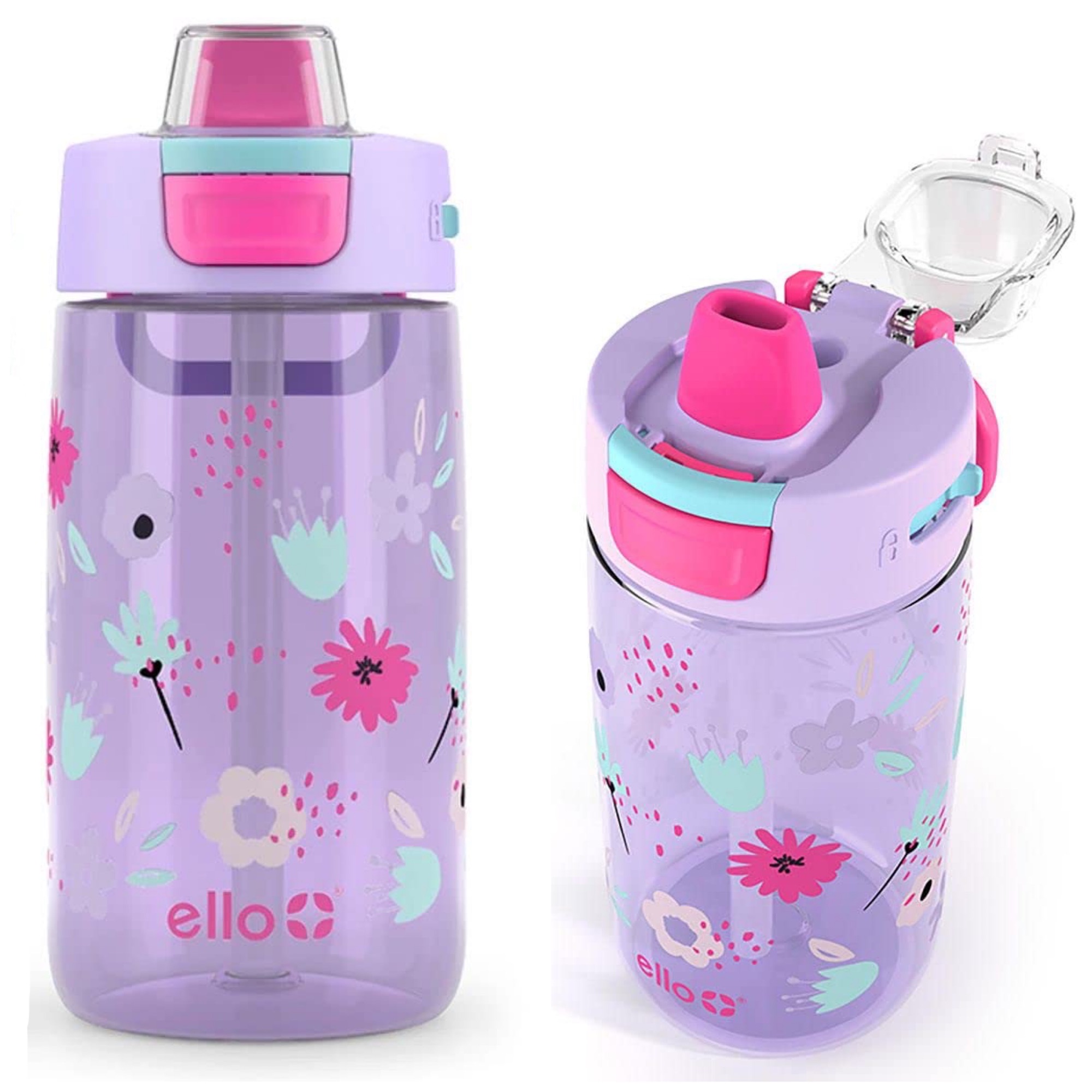 ELLO Kids Colby 14-oz. Tritan Plastic Water Bottle, 3-Pack (Caticorn  Universe)