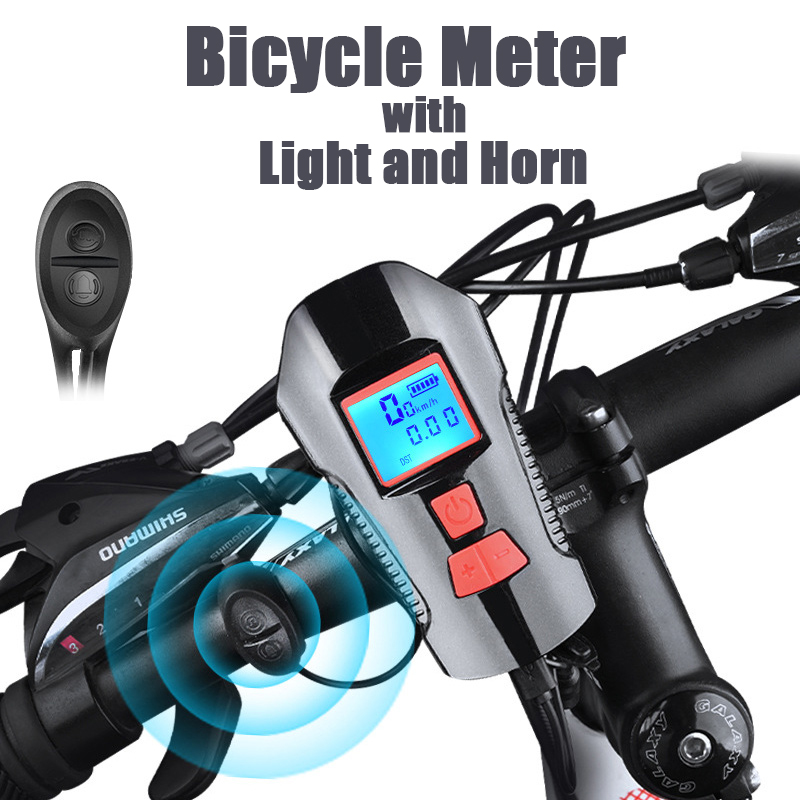 ไมล์จักรยาน speedometer วัดความเร็วจักรยานด้วยไฟติดรถจักรยานกระดิ่งจักรยาน เครื่องวัดความเร็วจักรยาน