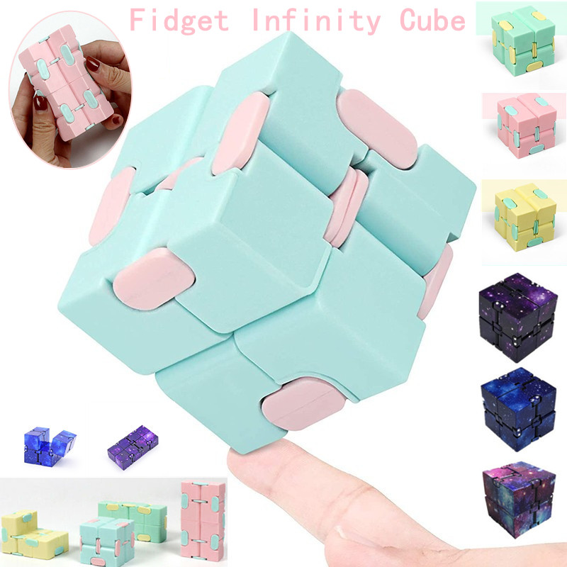 【Max1】ของเล่น ของเล่นเด็ก Fidget Infinity Magic Cube Puzzle สําหรับเล่นคลายเครียด