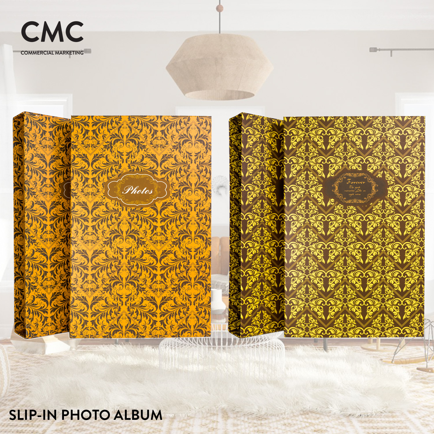 CMC อัลบั้มรูป แบบสอด 300 รูป ขนาด 4x6 (4R) สไตล์วินเทจ