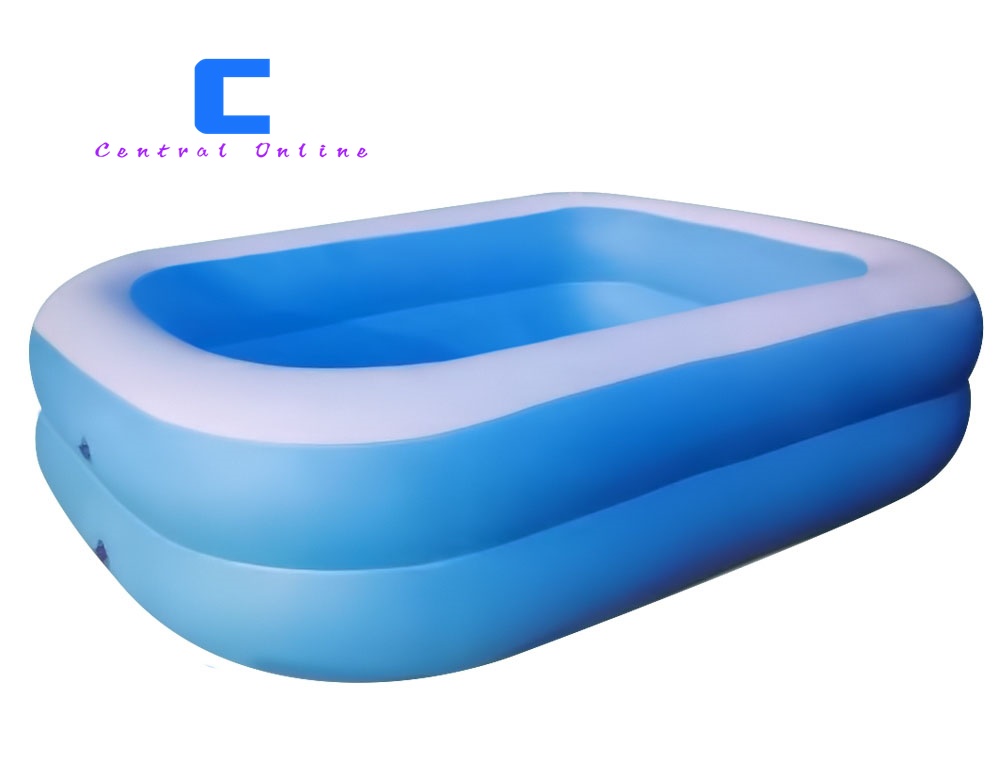 Central Online รุ่นT008 สระว่ายน้ำเป่าลม 2 ชั้น ขนาด 200x150x50cm/181 x 141 x 46 cm