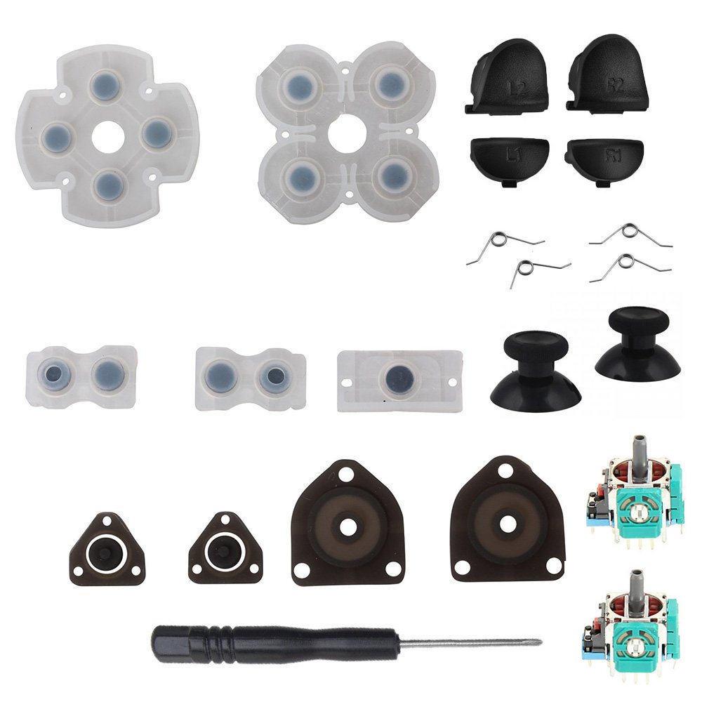 >> BÁO GIÁ BỘ ĐIỀU KHIỂN TRÒ CHƠI X7, 2 NÚT BẤM KÍCH HOẠT MỤC TIÊU, L1, R1, CẦN ĐIỀU KHIỂN CHO PUBG | Shopee Lazada Sendo Tiki mới nhất 24 YGSDF Phần Trò Chơi, Nút Bấm Thay Thế Bằng Cao Su Dẫn Điện Lò Xo Nút Kích Hoạt Bộ Sửa Chữa Bộ Điều Khiển PS4, L1 R1 L2 R2