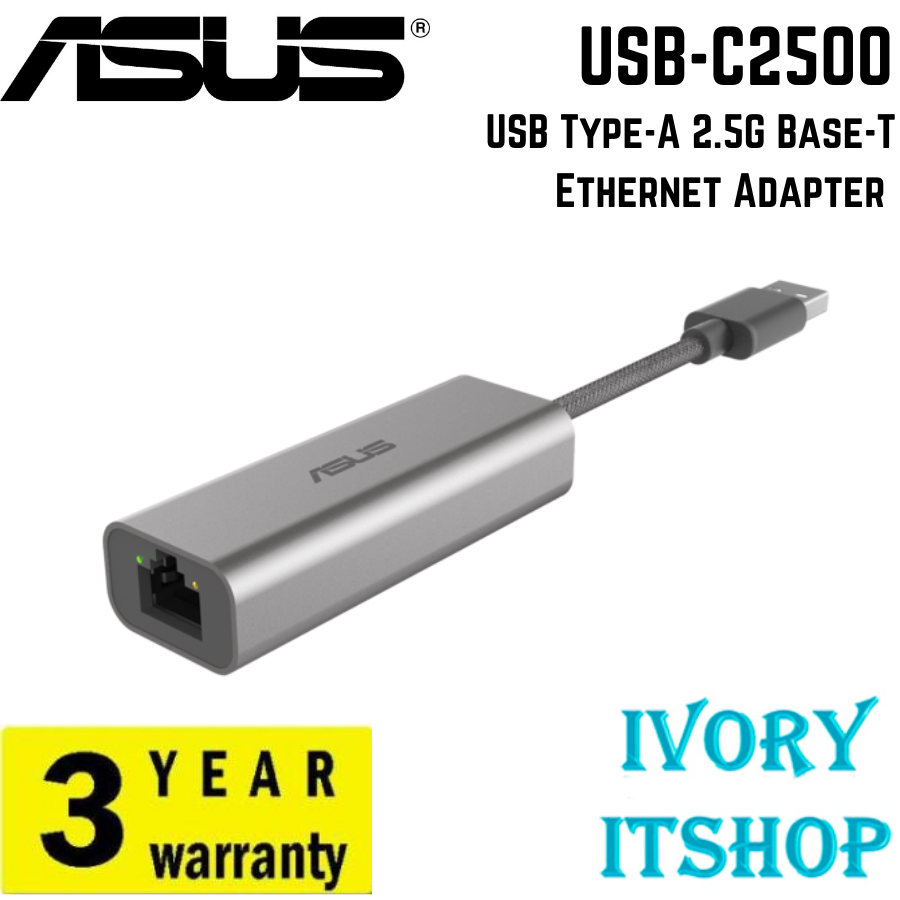 ASUS 2.5GBase T USB 3.2 (Gen 1) Type A 2.5Gigabit Ethernet