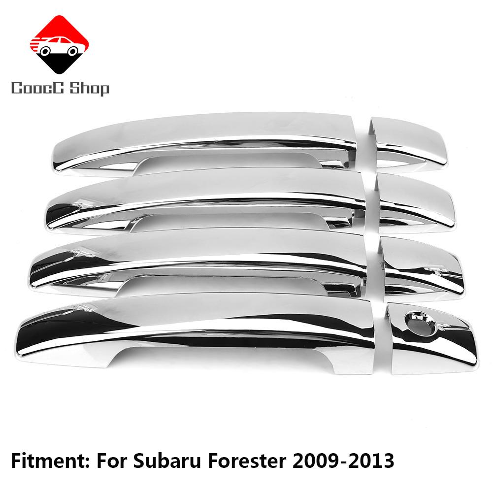 Chrome Side Door Handle Covers For Subaru Forester 2009-2013 – Mirror Finish, Self-Adhesive